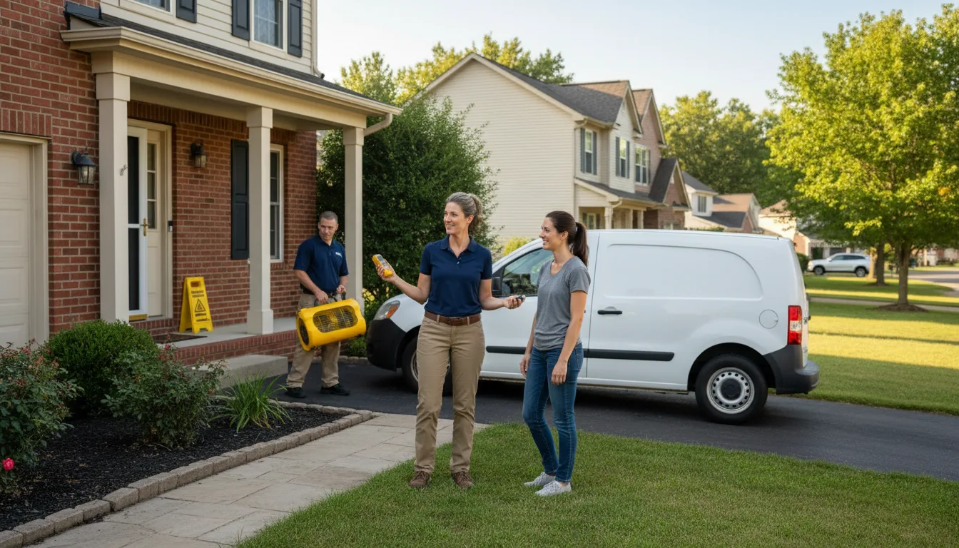 Residential water damage restoration in Brookhaven, PA